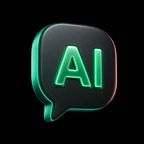 AI assistant chat bubble icon